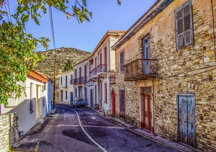 Street Buildings Cyprus Kato Drys
